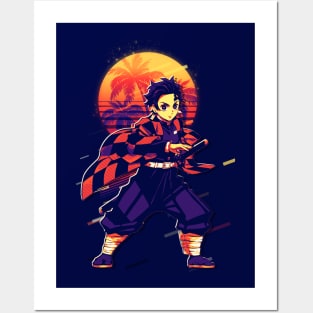 Tanjiro Kimetsu no yaiba Posters and Art